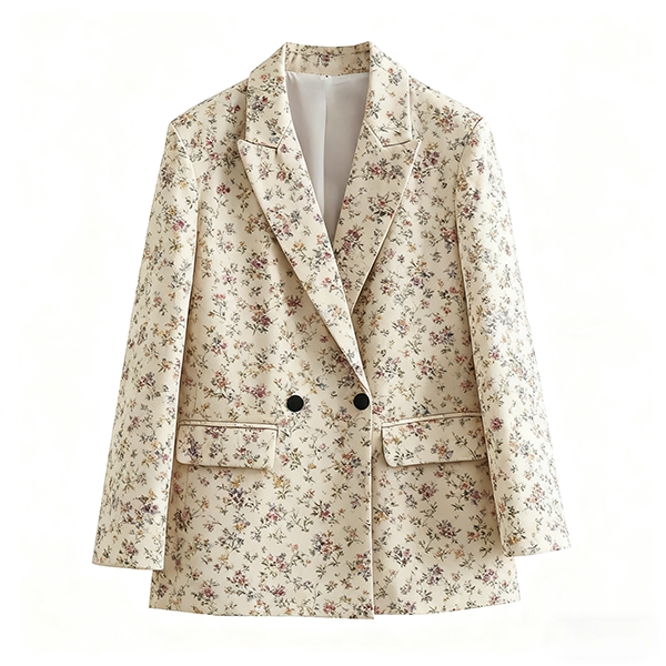 Autumn Slim-Fit Women's V-Neck Blazer - Fashion Office Commute Daily Suit Jacket