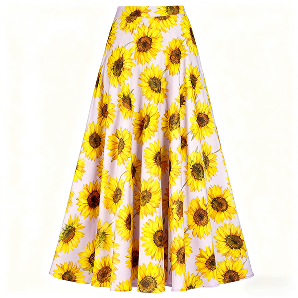Women's Satin High-Waist Skirt - Soft Smooth Elegant Long Draping Slimming Skirt
