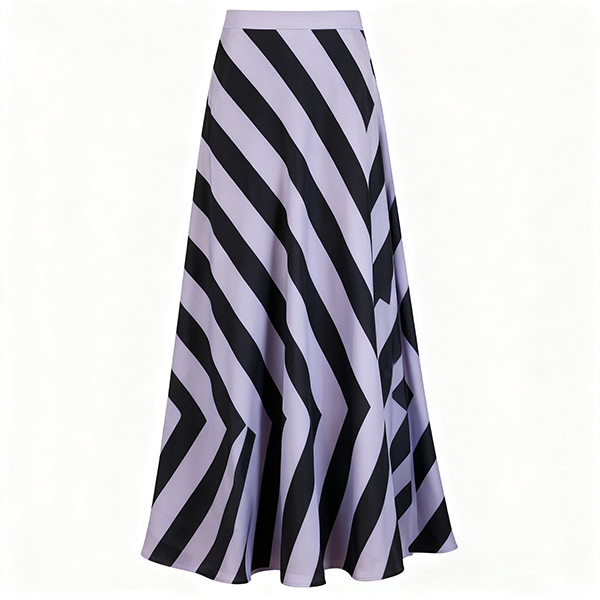 High-Waist Soft Satin Women's Skirt - Elegant Long Smooth Draped Slim Fit Skirt