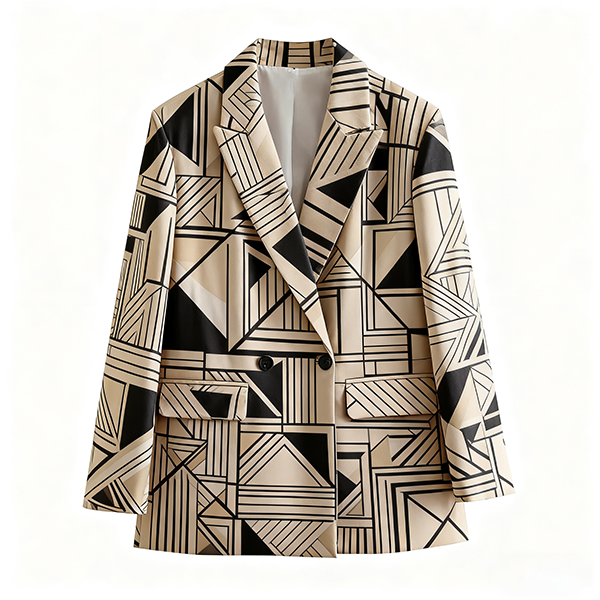 Autumn Fashion V-Neck Women's Blazer - Slim-Fit Office Commute Daily Suit Coat