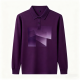Men's Anti-Wrinkle Long Sleeve Polo - Comfortable Lapel Collar Work Casual Daily Shirt